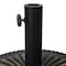 Flash Furniture Kona Brnze Cement Patio Umbrella Base w/Sunburst Patterned Wthrproof Polymer Coating, 19.25-in. Dia GM-WL-B49014A-BR-GG - alternate 3